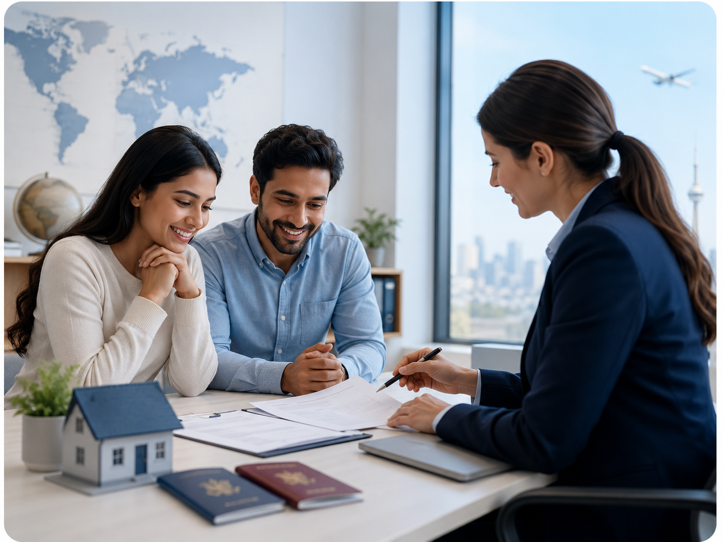 Permanent residence consultation with family and adviser